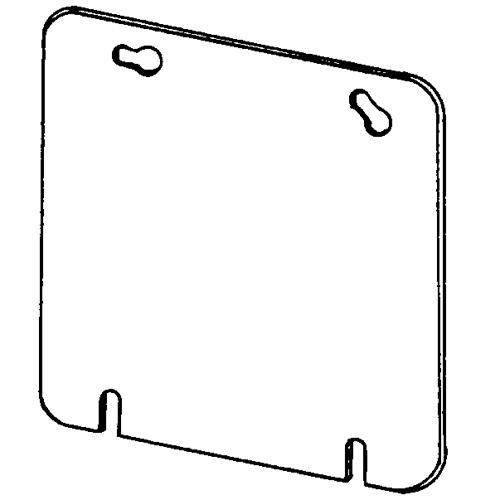 EGS 8487 4-11/16" RAISED COVER FLAT - BLANK