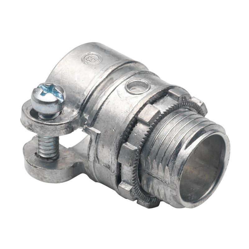 BRI 407 1/2" CONNECTOR SQUEEZE MALLEABLE IRON TRADE