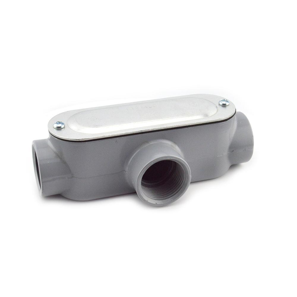 BRI T-43CG 1" RIGID AND IMC CONDUIT BODY TYPE T ALUMINUM COVER AND GASKET