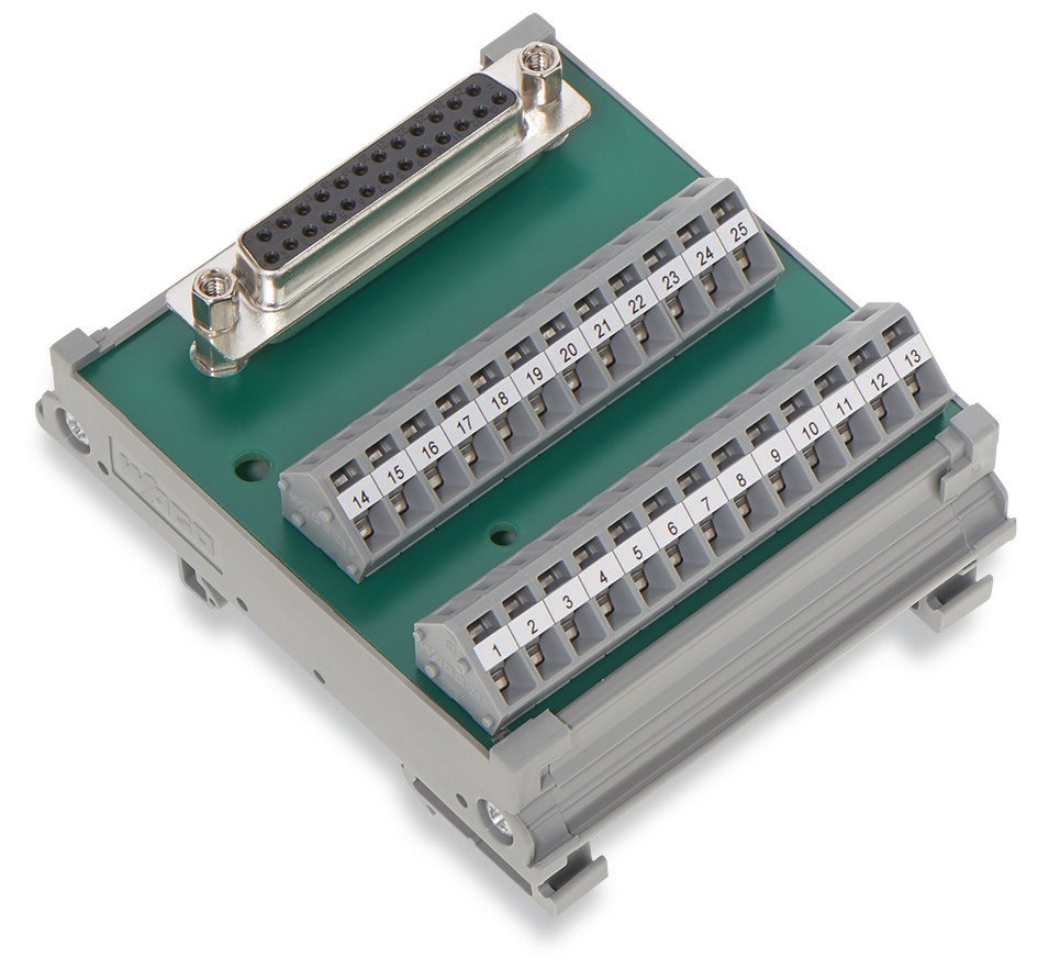WAGO 289-559 289 Interface Module, 125 VAC/VDC, 2 A, 28 to 12 AWG Wire, 50 Poles, DIN Rail Mounting