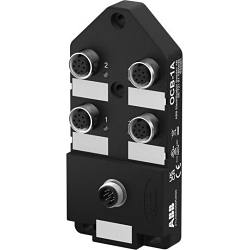 ABB 2TLA020055R3000 Connection Box, For Use With Eden OSSD M12-8, M12 Connection, 24 VDC, Black