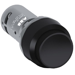 ABB CP3-10B-11 Compact Blank Extended Non-Illuminated Push Button, 0.03 m W x 0.06 m D x 0.03 m H, 1NC-1NO Contact, Push Button Operator, Black