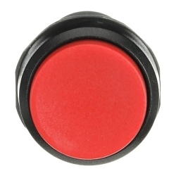 ABB CP3-10R-01 Compact Non-Illuminated Pushbutton, 22 mm, 1NC Contact, Extended Operator, Black/Red