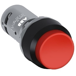 ABB CP4-10R-02 Compact Pushbuttons, 2NC Contact, Pushbutton Operator, Red