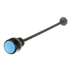 ABB KPR3-100L Modular Reset Non-Illuminated Pushbutton Operator, 22 mm, Silver Contacts, Black/Blue