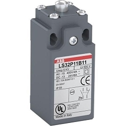 ABB LS35P11B11 LS Series Limit Switch, 600/690 VAC, Plunger Actuator, 1NC-1NO Contact