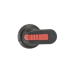 ABB OHB65J6E311 Pistol Handle With OFF/ON Markings, 65 mm L x 98 mm W x 66 mm H, Plastic, Black