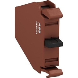 ABB P9B-11VN P9B Contact Block, 22 mm, 1NC-1NO Contact, Momentary/Break Before Make Action, Brown