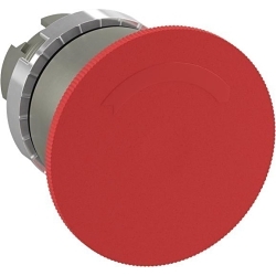 ABB P9M-ER4RN Metal Pushbuttons, 40 mm, Pushbutton/Twist-Release Operator, Red