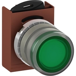ABB P9M-PLVGD Modular Pushbuttons, 44.5 mm H x 29.7 mm W x 46.2 mm D, Green
