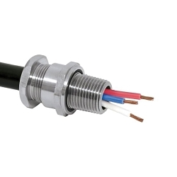 Appleton TC075028SS Straight Cable Connector, 1.3 in Cable Openings, Stainless Steel