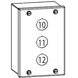 Appleton U62W329 Enclosure, For Use With Unicode 2 Series Pre-Drilled Control Station, -40 to 131 deg F, 316L Stainless Steel, Natural