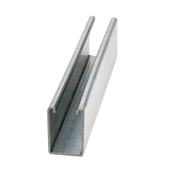B-Line B12-120GLV Single Solid Metal Framing Channel, 12 ga THK, 120 in L