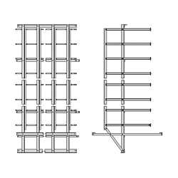 B-Line SB60208401TG Rack/Cabinet Frame