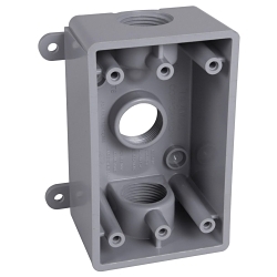 Hubbell-Raco PSB37550GY BELL Weatherproof Outlet Box