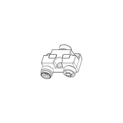 Woodhead 1300350071 Brad Mini-Change Tee Wye Adapter