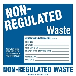 Brady 121153 Hazardous Waste Label