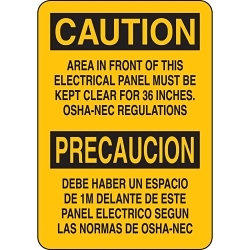 Brady 125339 Laminated Rectangular Electrical Safety Sign