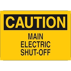 Brady 126974 Electrical Hazard Sign
