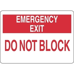 Brady 127149 Fire Safety Sign