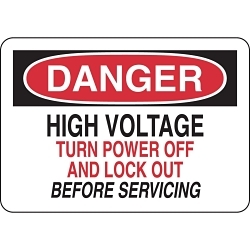 Brady 127556 Lockout/Tagout Sign