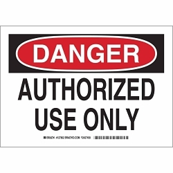 Brady 127804 Machine and Operational Sign