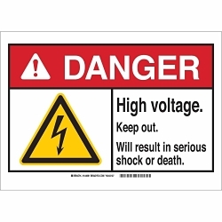 Brady 144648 Danger Safety Sign