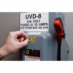 Brady 1550-3 Number Label