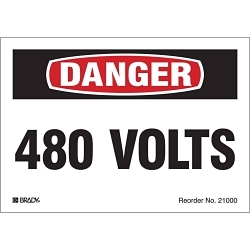 Brady 21000LS Conduit and Voltage Label