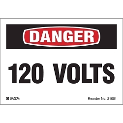 Brady 21001LS Conduit and Voltage Label