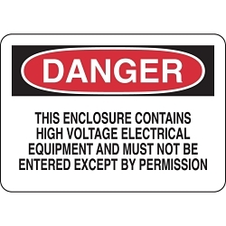 Brady 84113 Admittance Sign