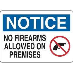 Brady 84907 Admittance Sign