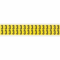 Brady 3420-3 Number Label