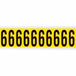 Brady 3440-6 Number Label