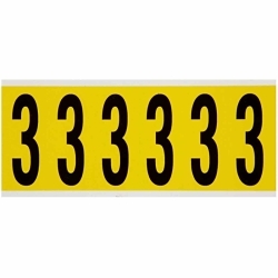 Brady 3450-3 Number Label