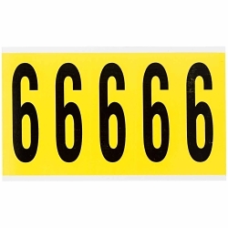Brady 3460-6 Number Label