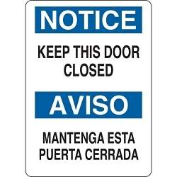 Brady 90811 Notice Sign