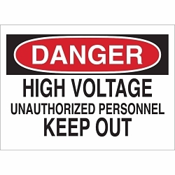 Brady 84085 Admittance Sign