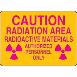 Brady 25282 Radiation and Laser Sign