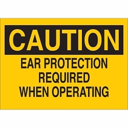 Brady 25461 Ear Protection Sign