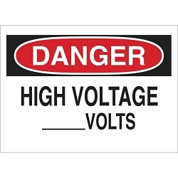 Brady 69025 Electrical Hazard Sign