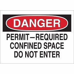 Brady 65950 Confined Space Sign
