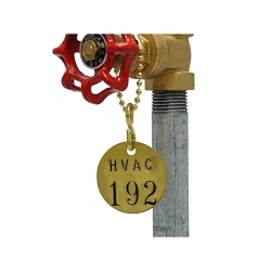 Brady 23203 Numbered Valve Tag