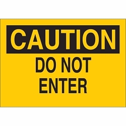 Brady 47093 Admittance Sign