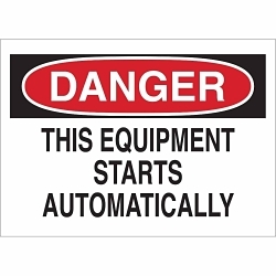 Brady 88185 Machine and Operational Sign