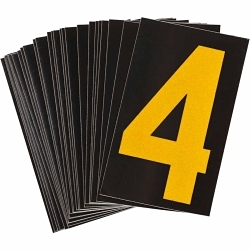 Brady 5000-4 Bradylite Number Label