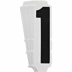 Brady 5100P-1 Quik-Align Self-Spacing Numbers