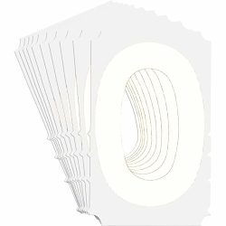 Brady 5170P-0 Quik-Align Self-Spacing Numbers