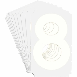 Brady 5170P-8 Quik-Align Self-Spacing Numbers