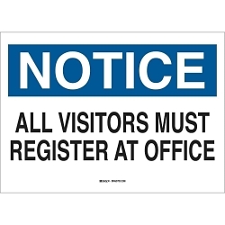 Brady 60510 Admittance Sign